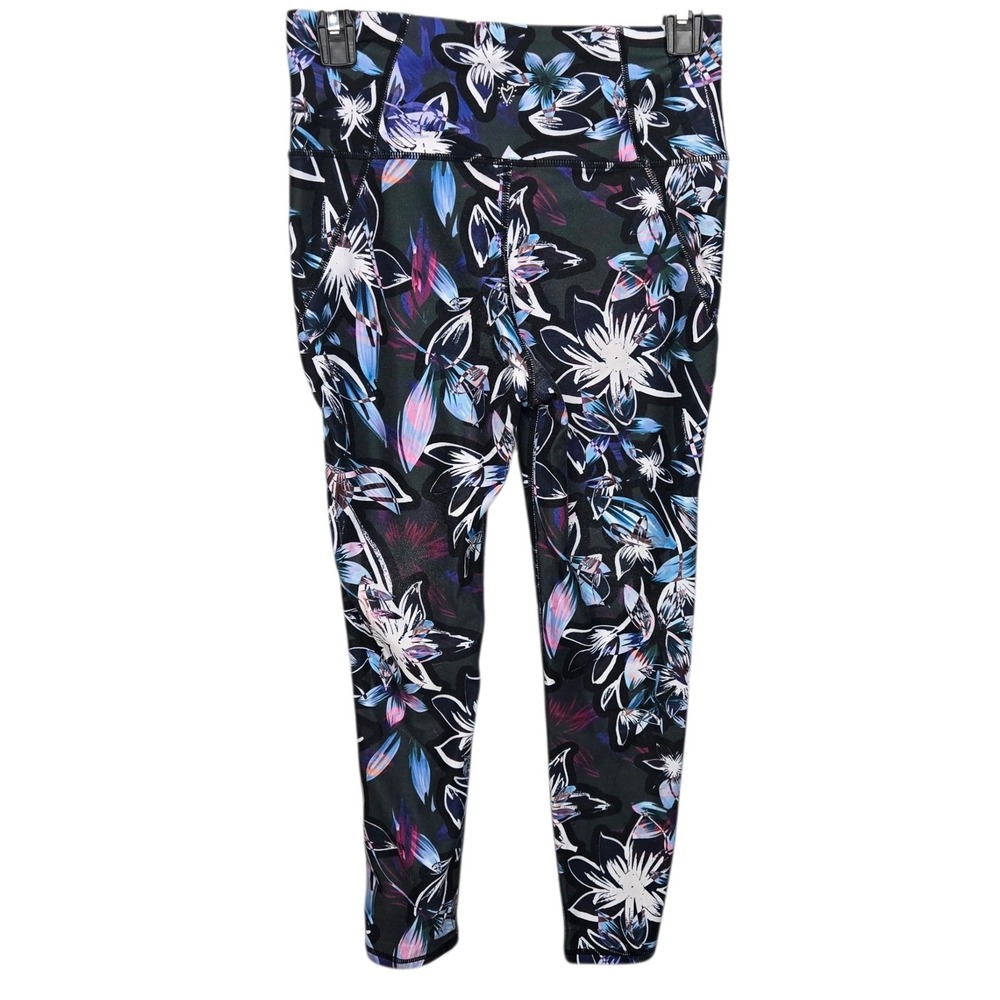 Betsey Johnson Floral Print‎ High Waist Athletic Leggings Size S